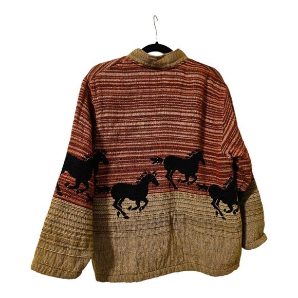 SUGAR STREET WEAVERS Horse Print Tapestry Jacket - One Size - Picture 2 of 10